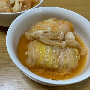 白菜で簡単ロールキャベツ